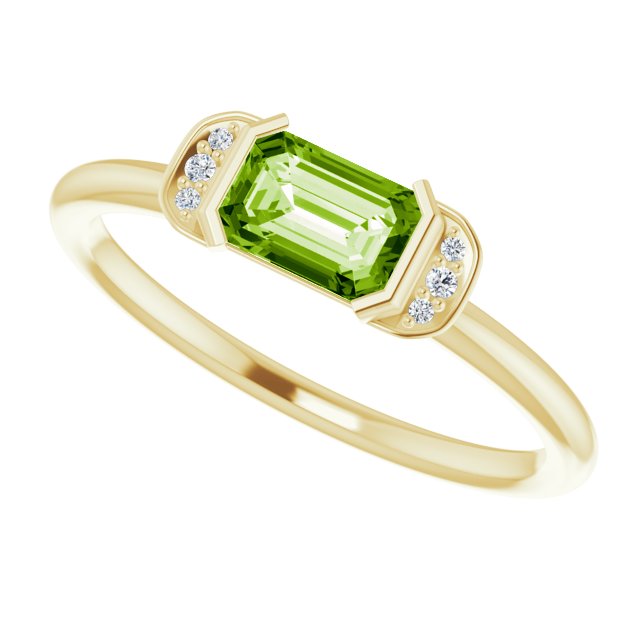 14k-yellow-natural-peridot-&-.02-ctw-natural-diamond-stackable-ring