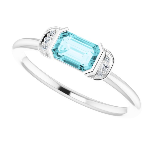 14k-white-natural-blue-zircon-&-.02-ctw-natural-diamond-stackable-ring