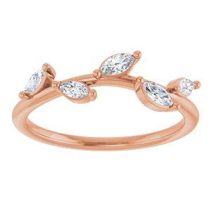 1/4 ct Diamond Leaf Ring