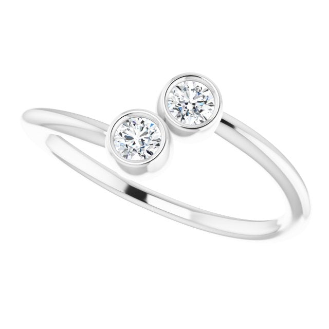 14k-white-1/5-ctw-natural-diamond-two-stone-ring
