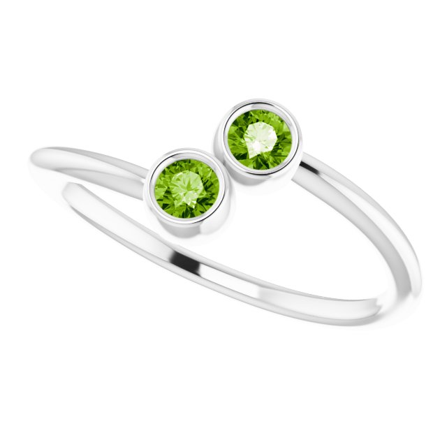 14k-white-natural-peridot-two-stone-ring
