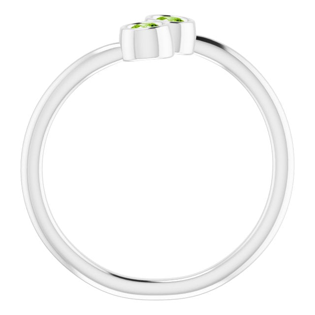 14k-white-natural-peridot-two-stone-ring