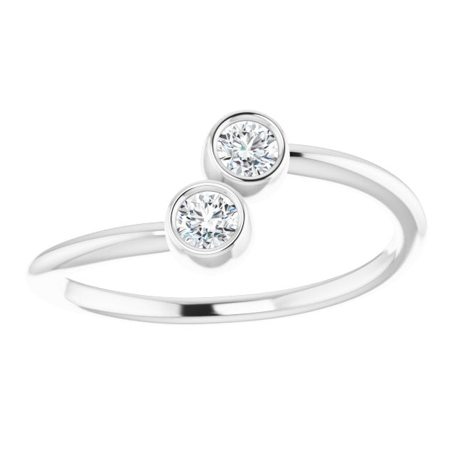 14k-white-1/5-ctw-natural-diamond-two-stone-ring