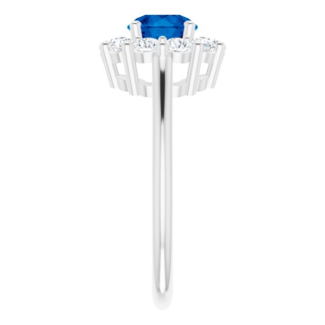 14k-white-lab-grown-blue-sapphire-&-1/2-ctw-natural-diamond-ring