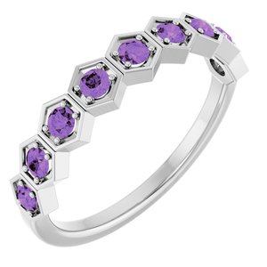 1/3 ct Diamond Stackable Geometric Ring
