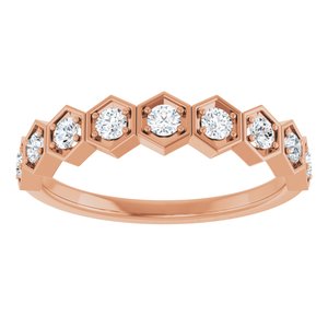 1/3 ct Diamond Stackable Geometric Ring