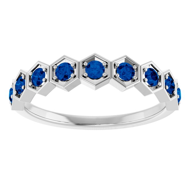 14k-white-natural-blue-sapphire-stackable-ring