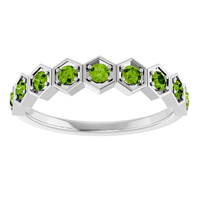 14k-white-natural-peridot-stackable-ring
