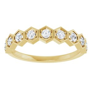 1/3 ct Diamond Stackable Geometric Ring