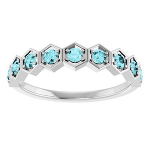 1/3 ct Diamond Stackable Geometric Ring