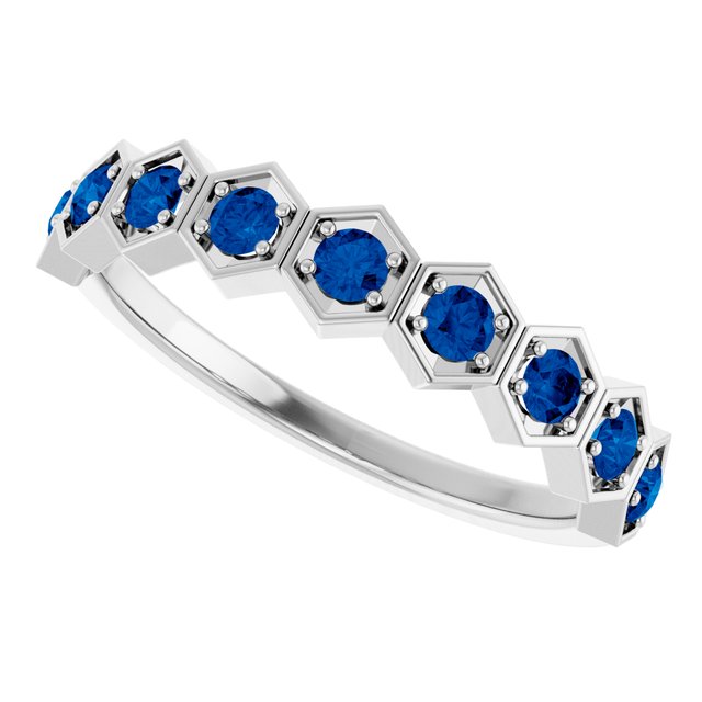 14k-white-natural-blue-sapphire-stackable-ring