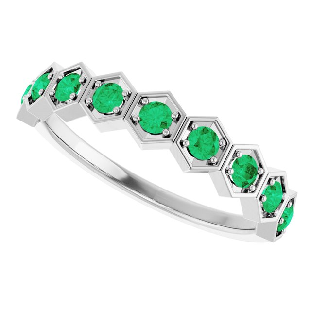 14k-white-lab-grown-emerald-stackable-ring