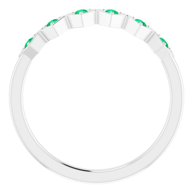 14k-white-lab-grown-emerald-stackable-ring