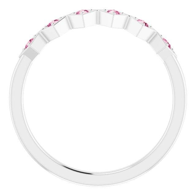 14k-white-natural-pink-tourmaline-stackable-ring