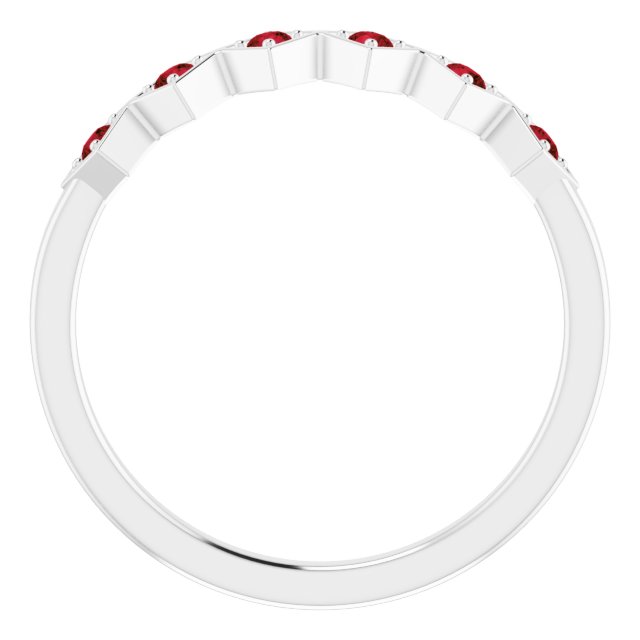 14k-white-natural-mozambique-garnet-stackable-ring