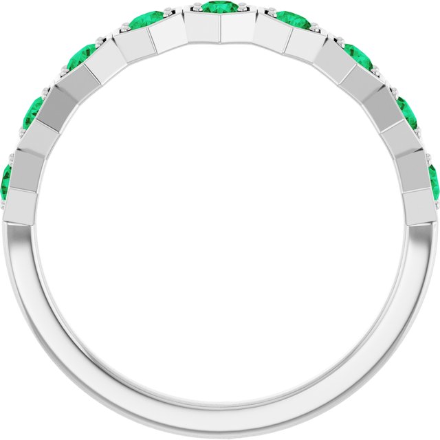 14k-white-natural-emerald-stackable-ring