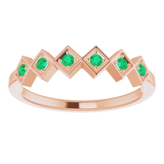 14k-rose-gold-lab-grown-emerald-stackable-ring