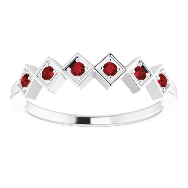 14k-white-natural-mozambique-garnet-stackable-ring