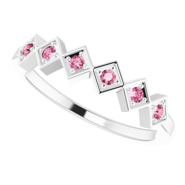 14k-white-natural-pink-tourmaline-stackable-ring