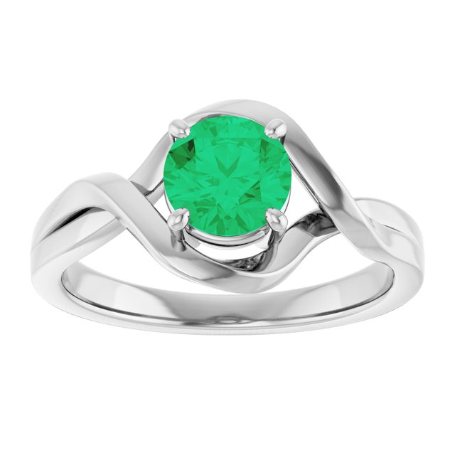 14k-white-lab-grown-emerald-ring