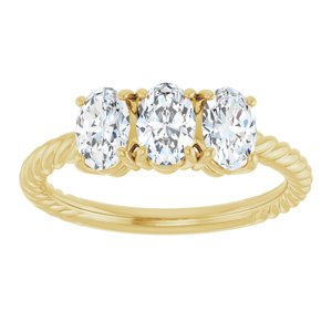 1 1/5 ct Lab-Grown Diamond Family Rope Ring