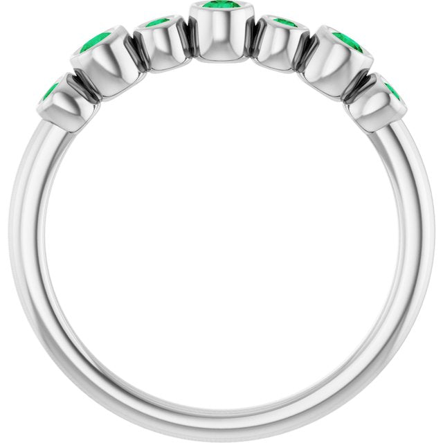 platinum-lab-grown-emerald-bezel-set-ring