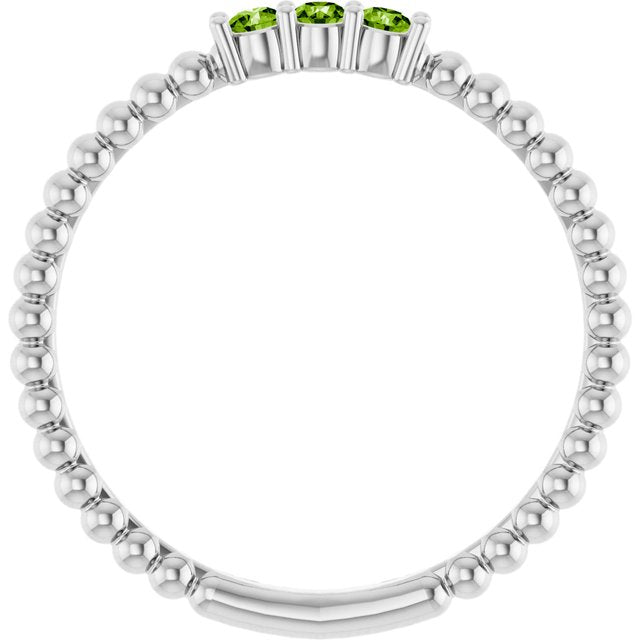 14k-white-natural-peridot-beaded-ring