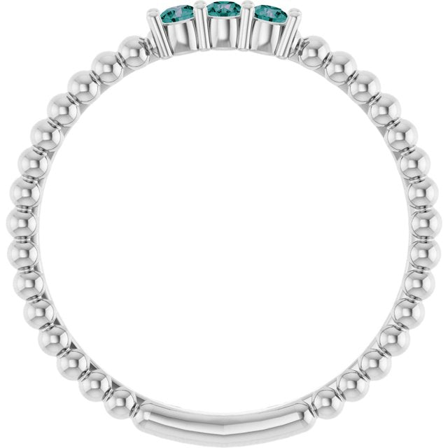 14k-white-lab-grown-alexandrite-beaded-ring