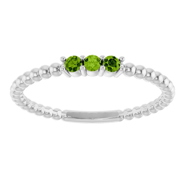 14k-white-natural-peridot-beaded-ring
