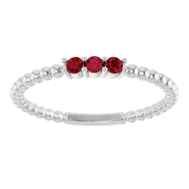 14k-white-lab-grown-ruby-beaded-ring