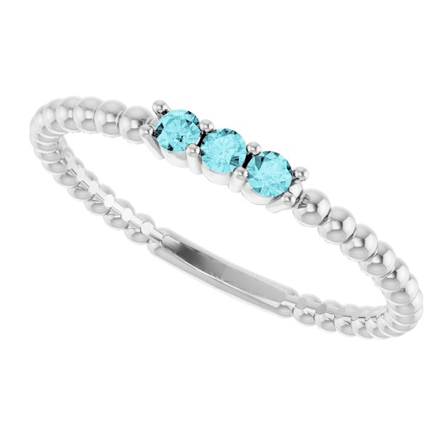 14k-white-natural-blue-zircon-beaded-ring