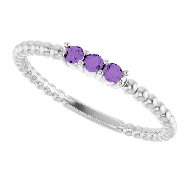 14k-white-natural-amethyst-beaded-ring