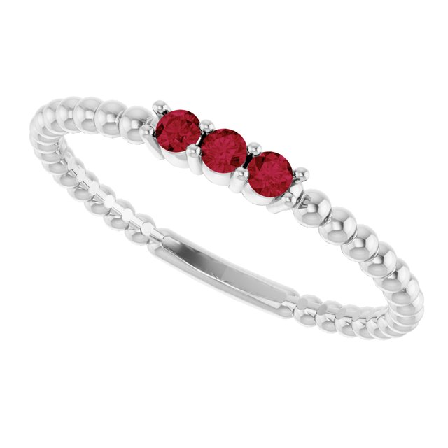 14k-white-natural-ruby-beaded-ring