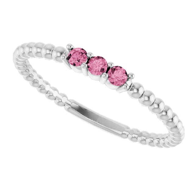 14k-white-natural-pink-tourmaline-beaded-ring