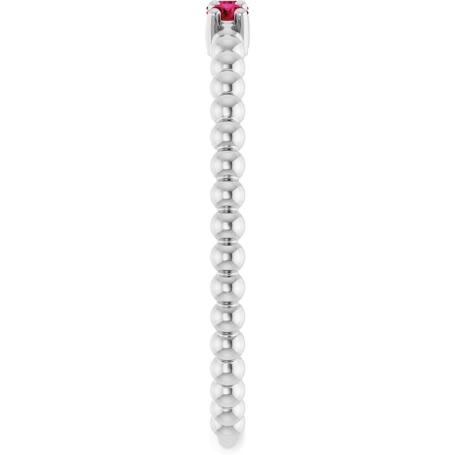 14k-white-lab-grown-ruby-beaded-ring