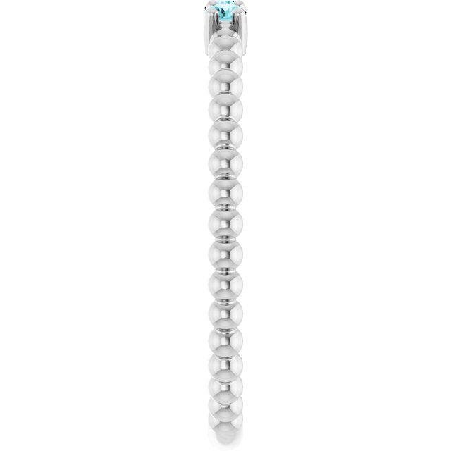 14k-white-natural-blue-zircon-beaded-ring