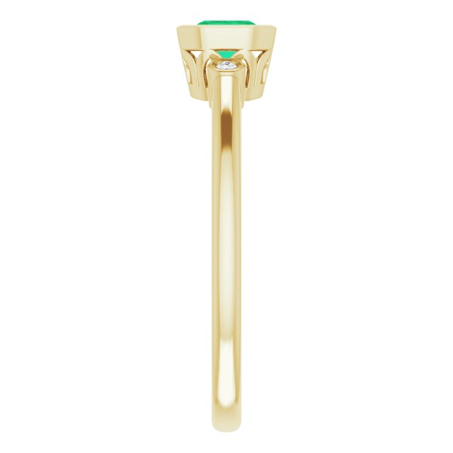 14k-yellow-lab-grown-emerald-&-.02-ctw-natural-diamond-ring