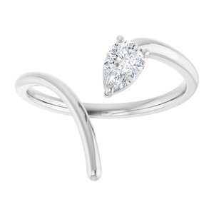 1/3 ct Diamond Negative Space Ring