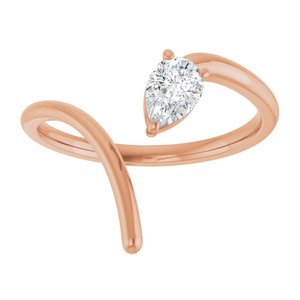 1/3 ct Diamond Negative Space Ring