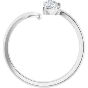 1/3 ct Diamond Negative Space Ring