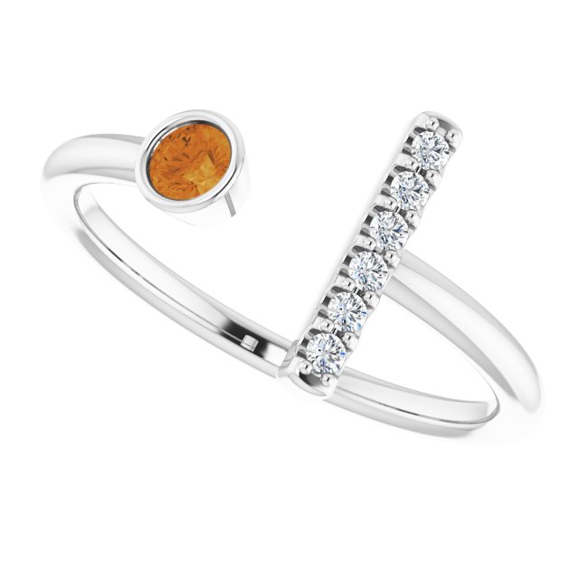 14k-white-natural-citrine-&-.05-ctw-natural-diamond-bar-ring