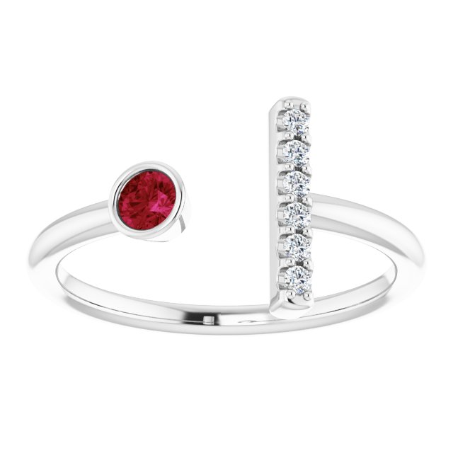 14k-white-lab-grown-ruby-&-.05-ctw-natural-diamond-bar-ring