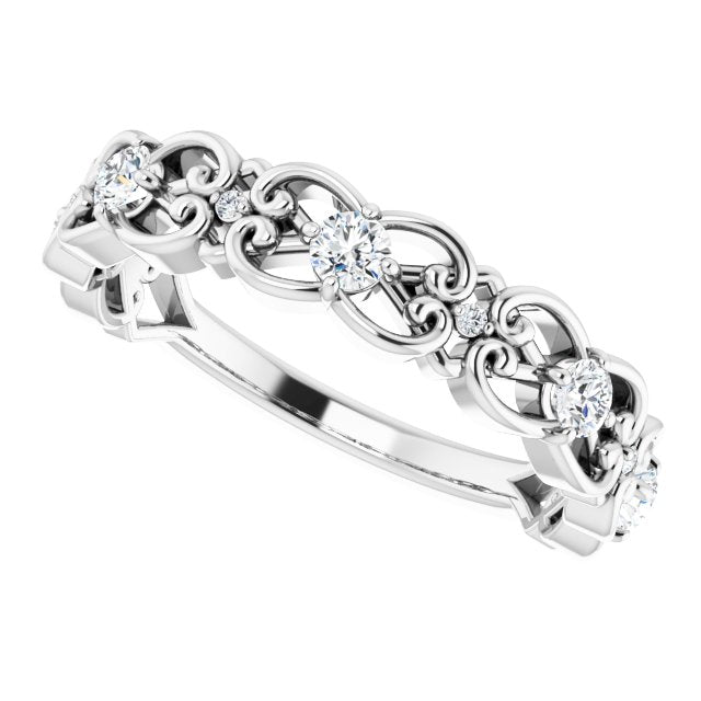 14k-white-1/3-ctw-natural-diamond-scroll-ring