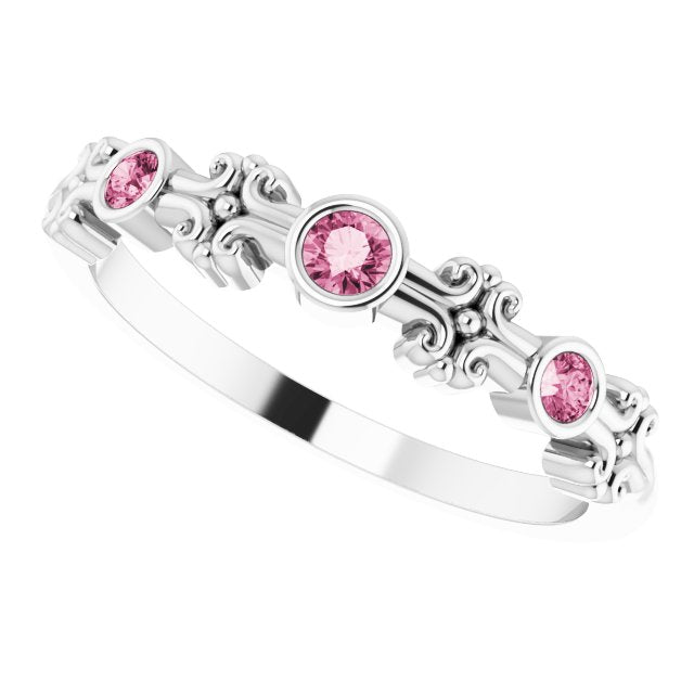 14k-white-natural-pink-tourmaline-bezel-set-ring