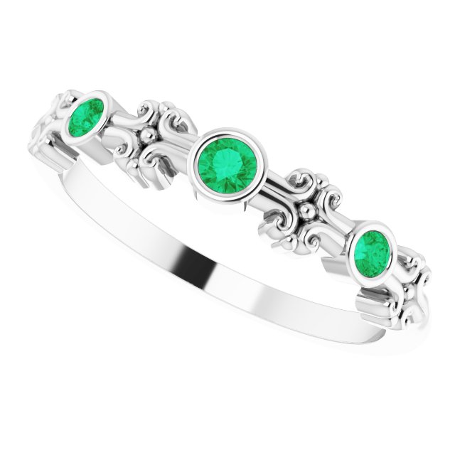 14k-white-lab-grown-emerald-bezel-set-ring