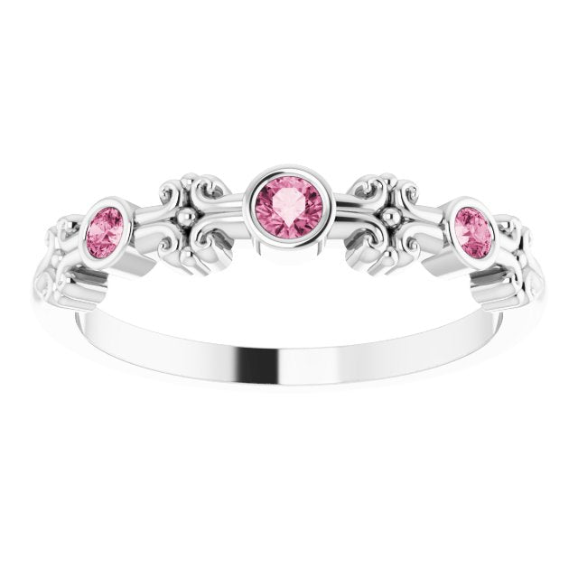 14k-white-natural-pink-tourmaline-bezel-set-ring