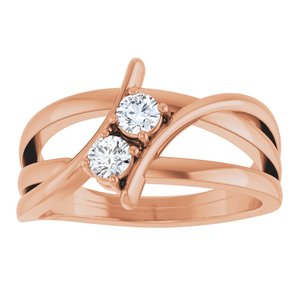 1/4 ct Diamond Two-Stone Ring