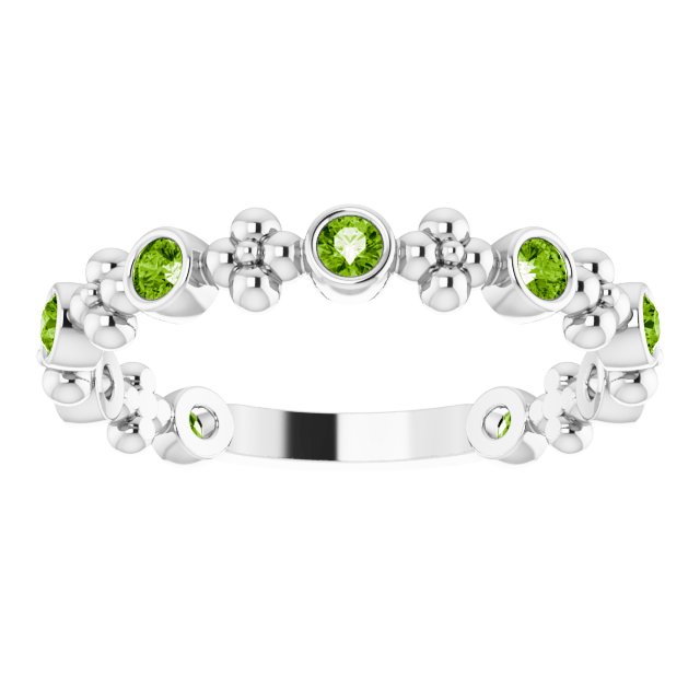 14k-white-natural-peridot-beaded-ring