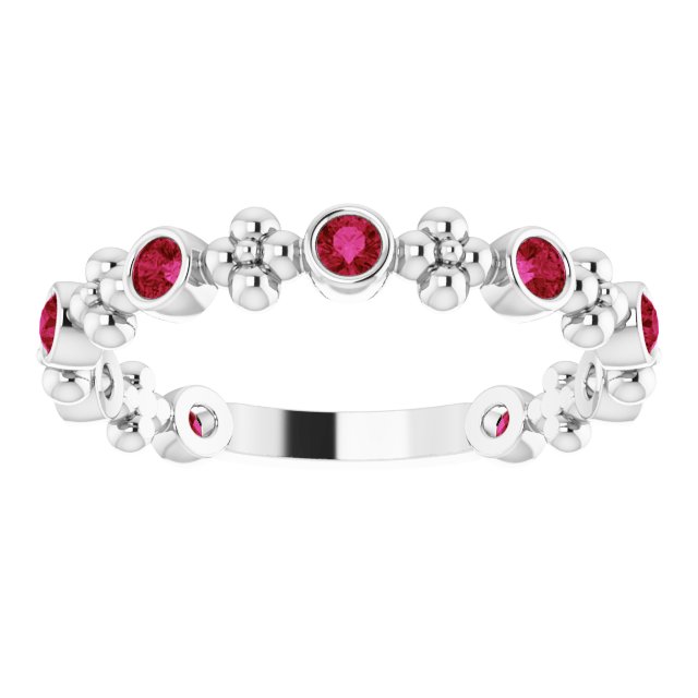 14k-white-natural-ruby-beaded-ring