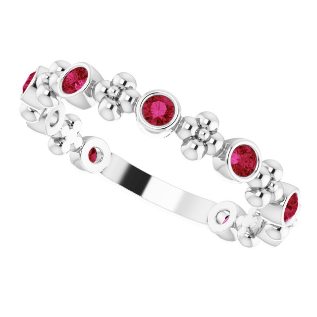 14k-white-lab-grown-ruby-beaded-ring